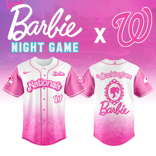 .    Washington    Nationals MLB x Barbie Night Game Limited Edition Jersey 2025