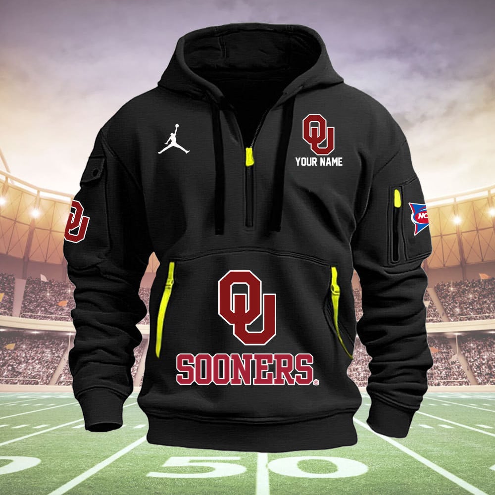 Oklahoma SoonersQuarter Zip Hoodie