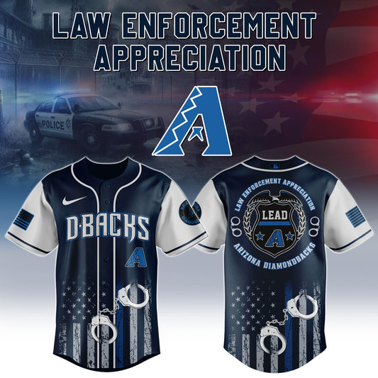 . Arizona Diamondbacks MLB x Law Enforcement Appreciation Day Jersey Limited
