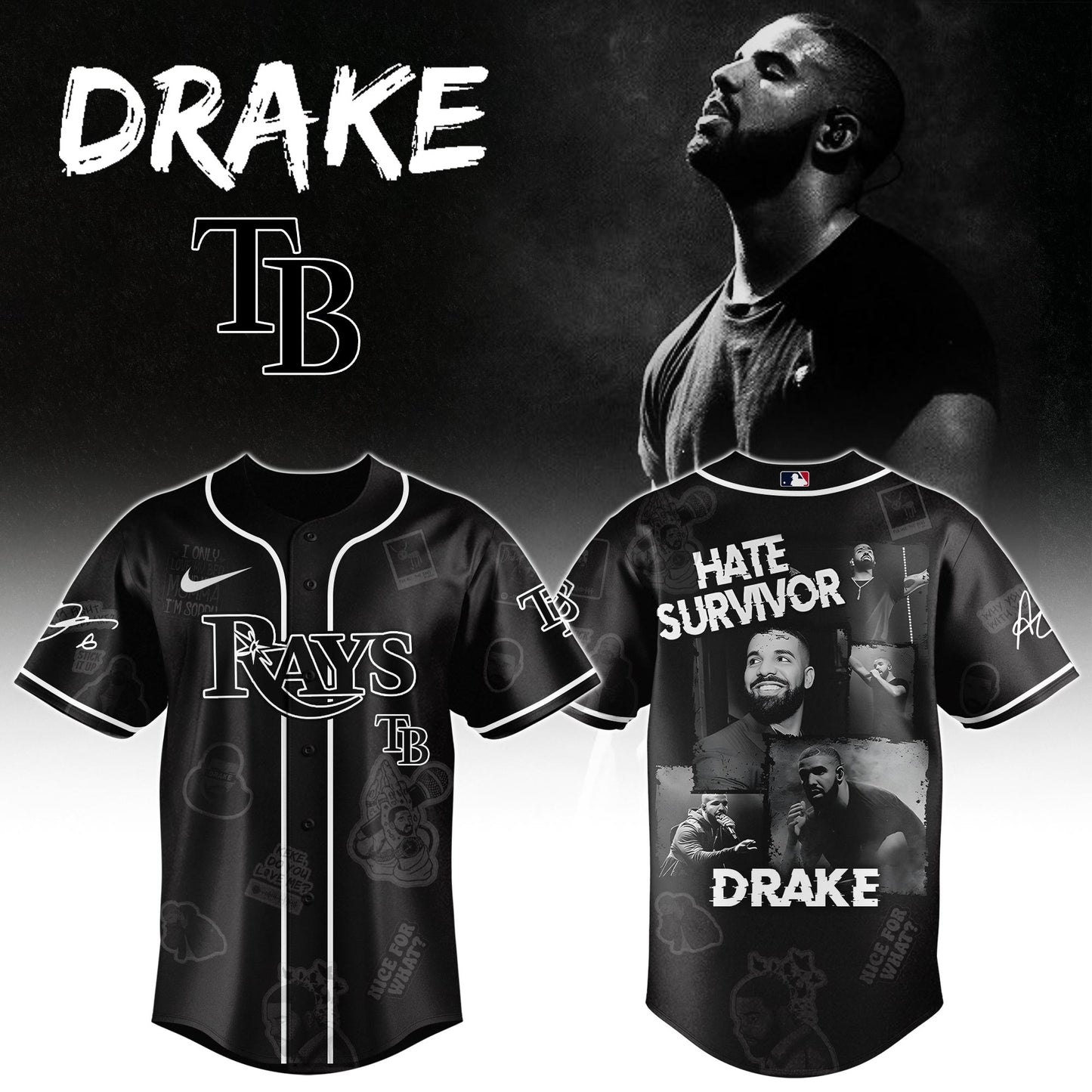 T B Rays x Drake Chromakopia The World Tour 2025 Jersey Editions Limited +Selling Out Fast