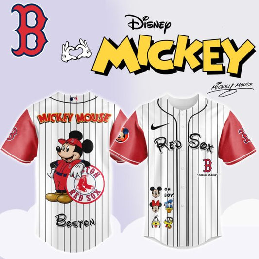 Boston Red Sox x Mickey Mouse Game Night Special Edition Jersey