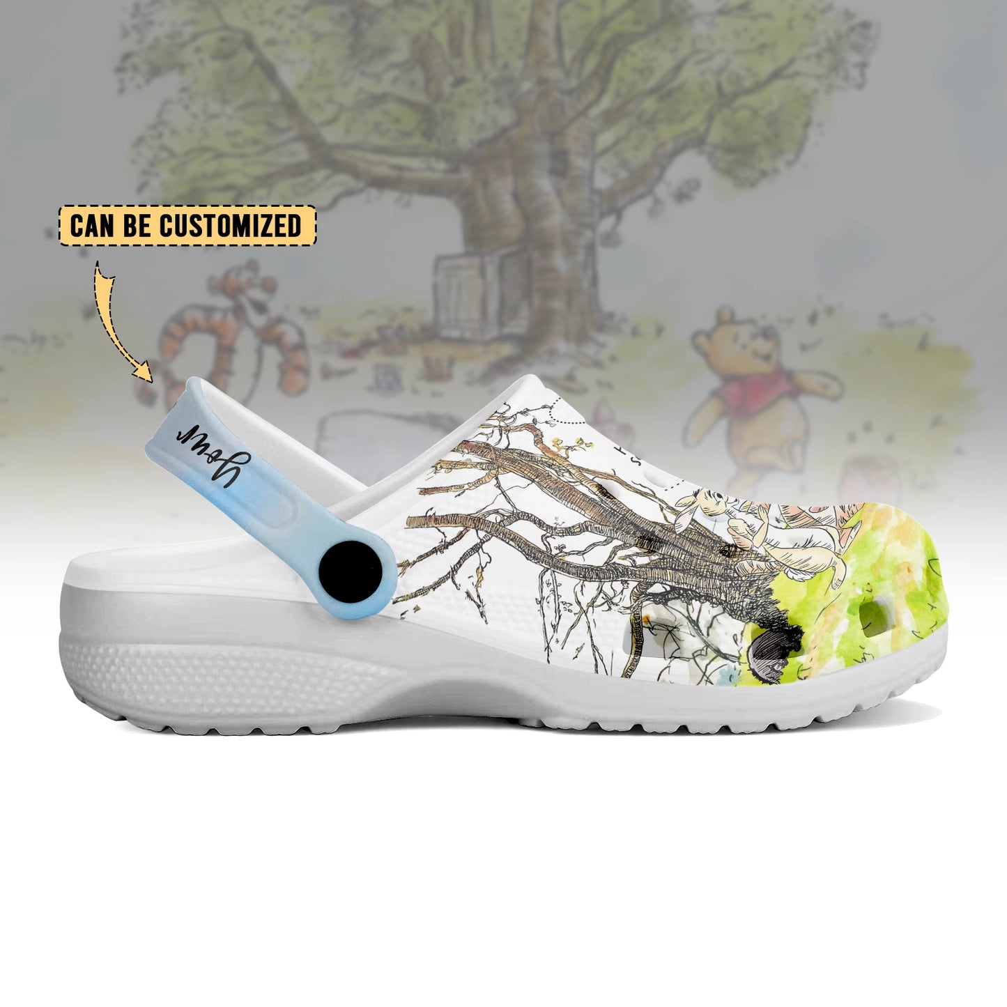 Winnie The Pooh Crocs Crocband Clogs Shoes Comfortable For Men Women