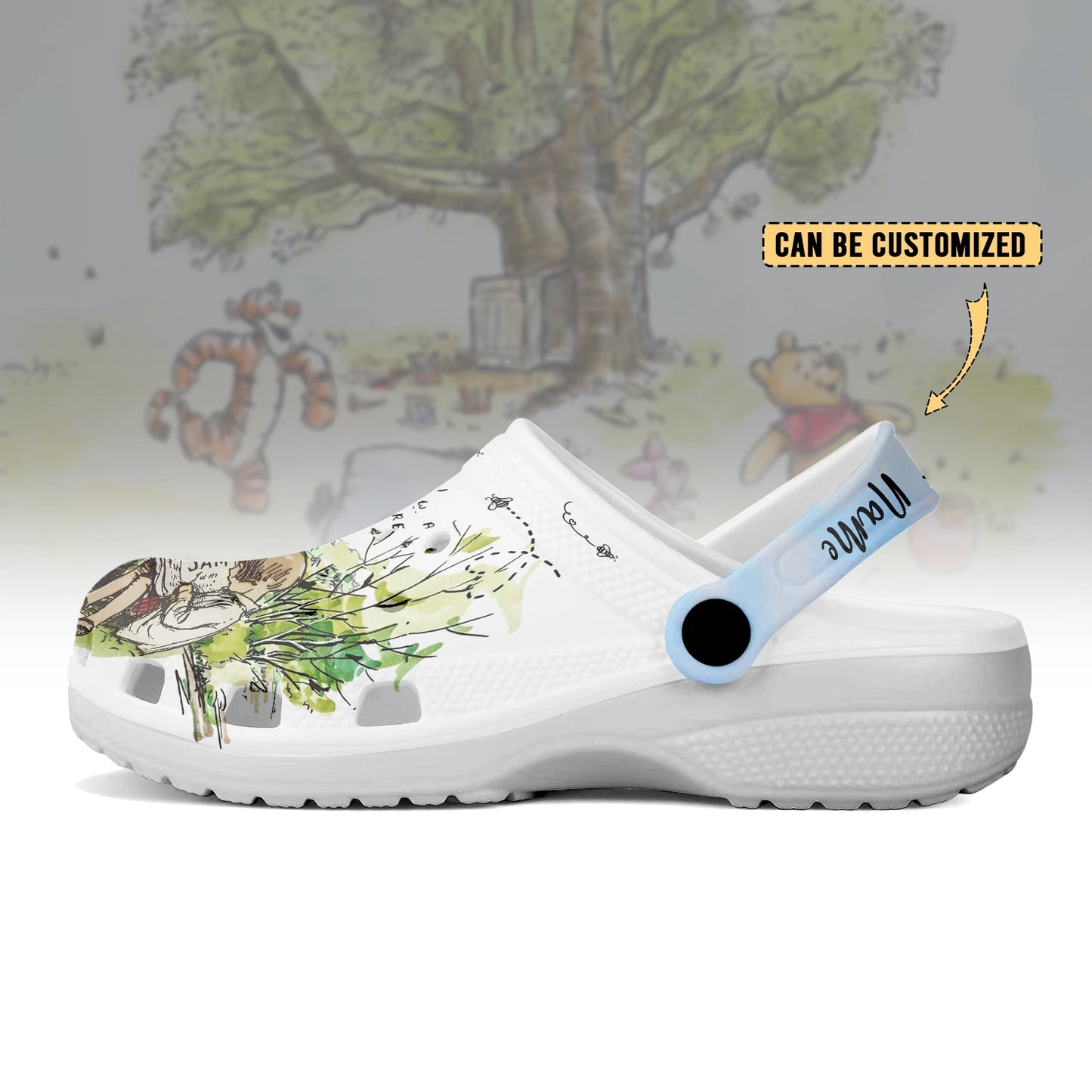 Winnie The Pooh Crocs Crocband Clogs Shoes Comfortable For Men Women
