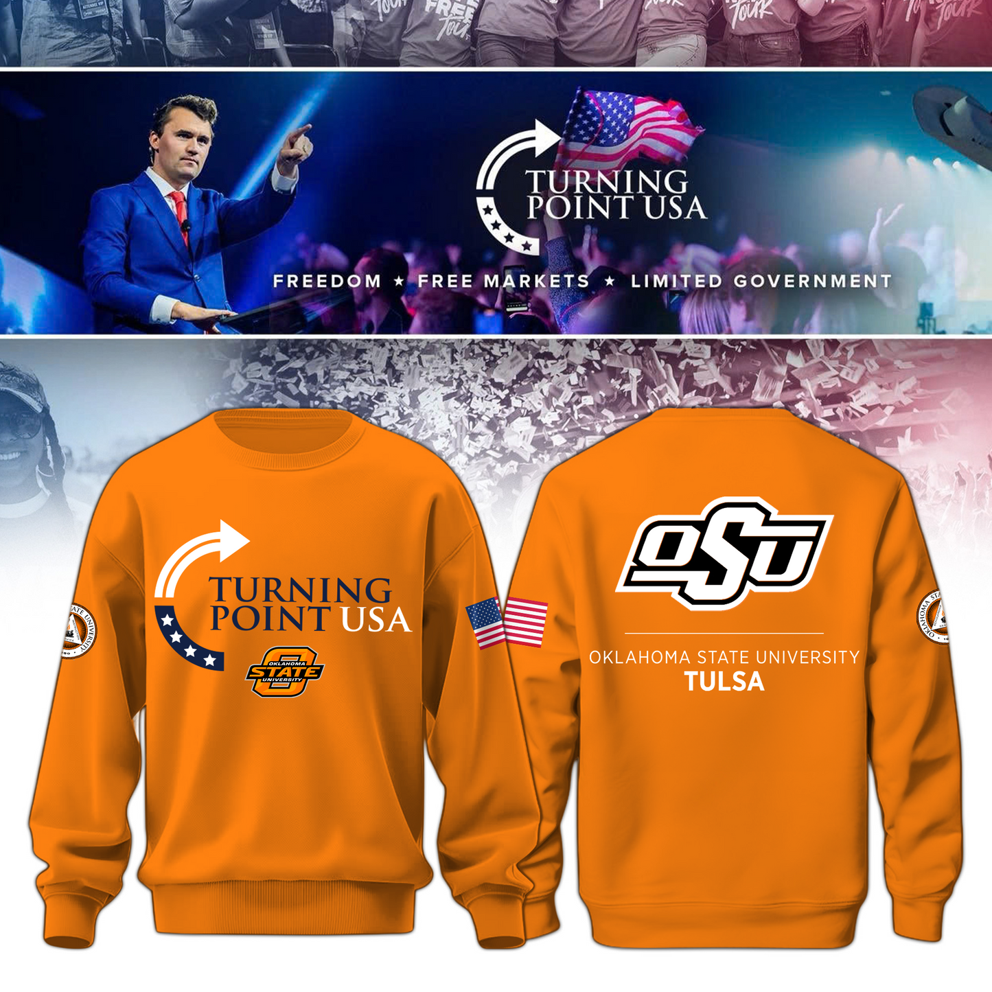 Oklahoma State University Freedom Sweatshirt