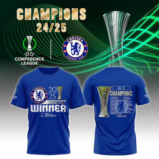 Chelsea FC 2025 Europe UEFA Conference League Champions Limited Edition T-Shirt V2