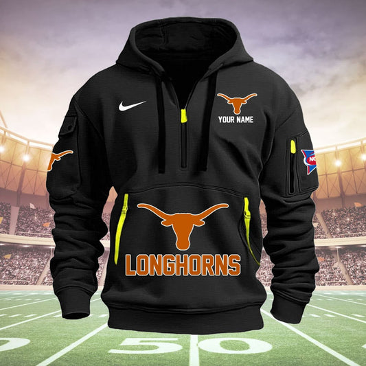 Texas Longhorns Quarter Zip Hoodie