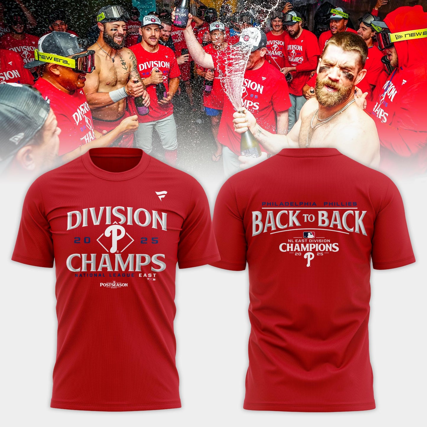 _ Philadelphia Phillies 2025 NL East Division Champions Locker Room T-Shirt
