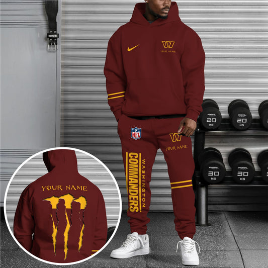 Washington Commanders Hoodie Sweatpants Set,Custom Hoodie,Sport Hoodie Sweatpants Set,Sport Gifts FOR Fan AJ95