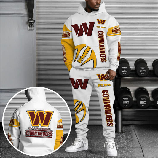 Washington Commanders Hoodie Sweatpants Set,Custom Hoodie,Sport Hoodie Sweatpants Set,Sport Gifts FOR Fan HQ26