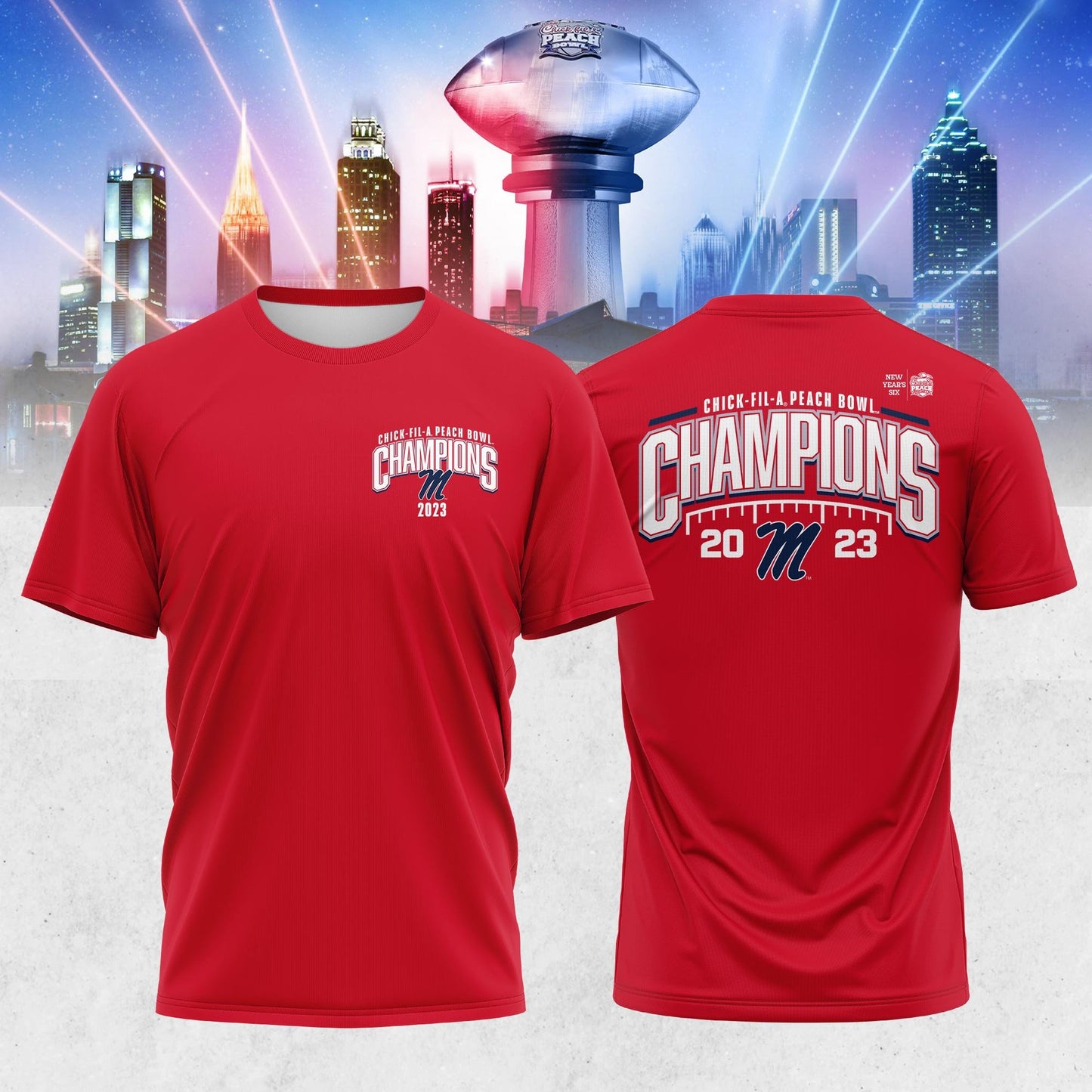 Ole Miss Rebels 2023 Peach Bowl Champions Shirt