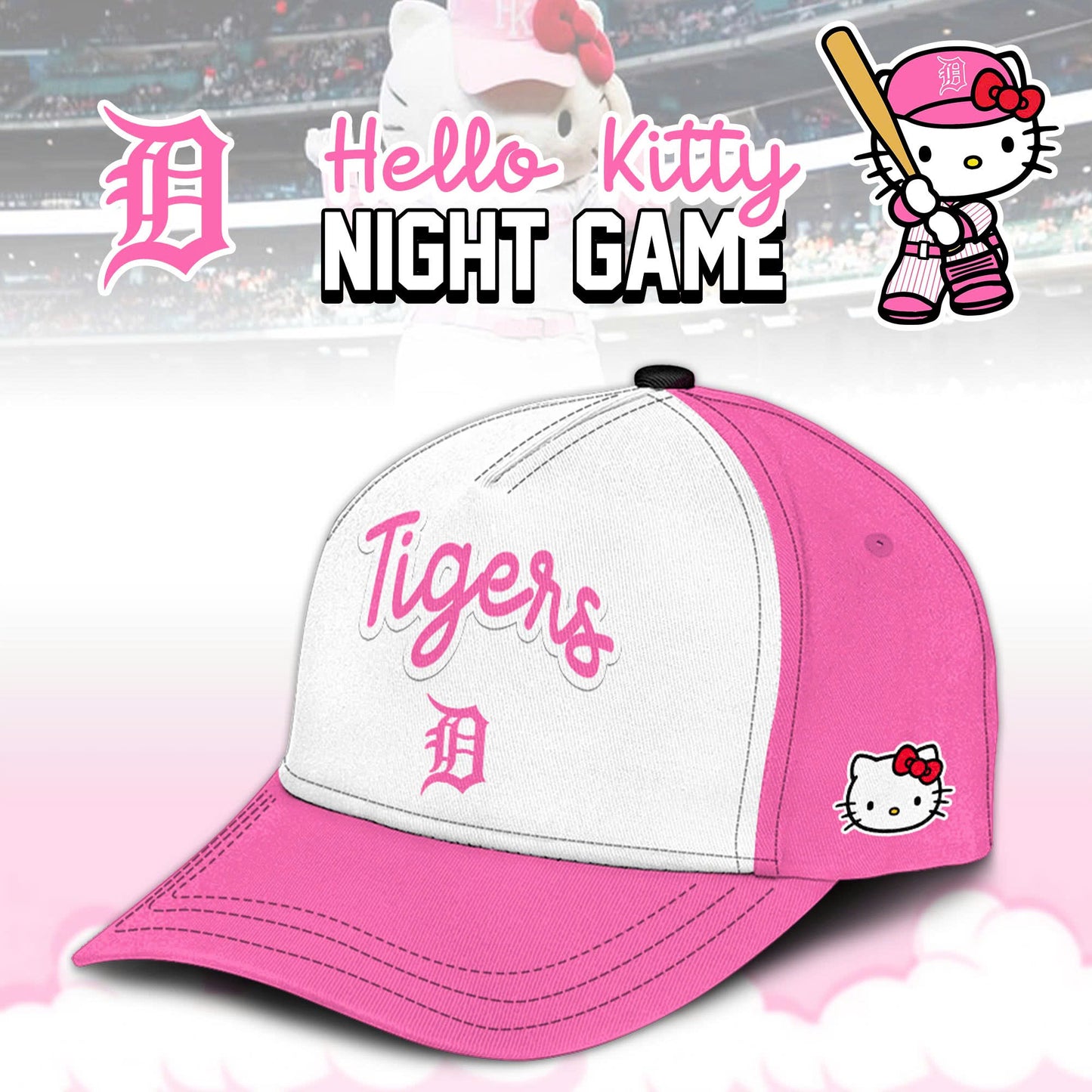 Detroit Tigers x Hello Kitty Night 2025 Limited Edition Jersey