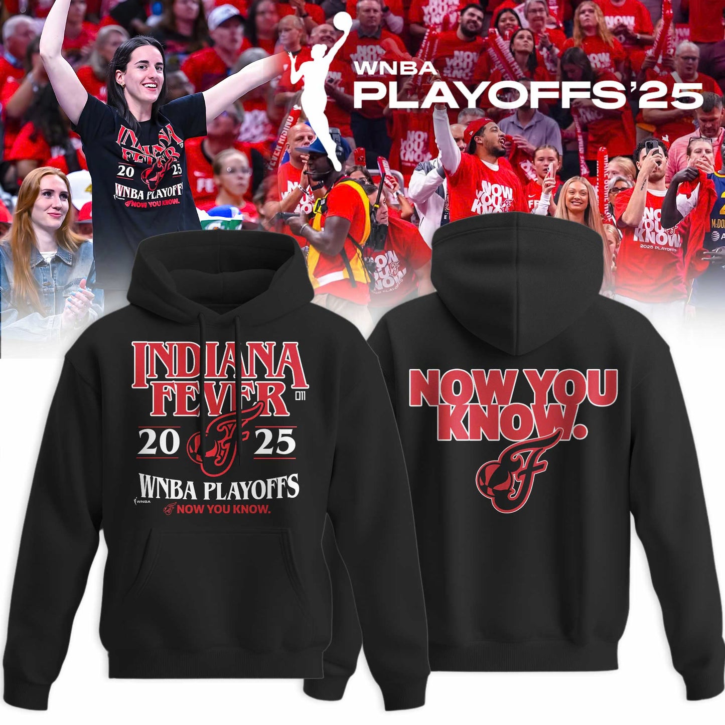 _ Play Offs Indiana Fever Now You Know Limited Edition Hoodie