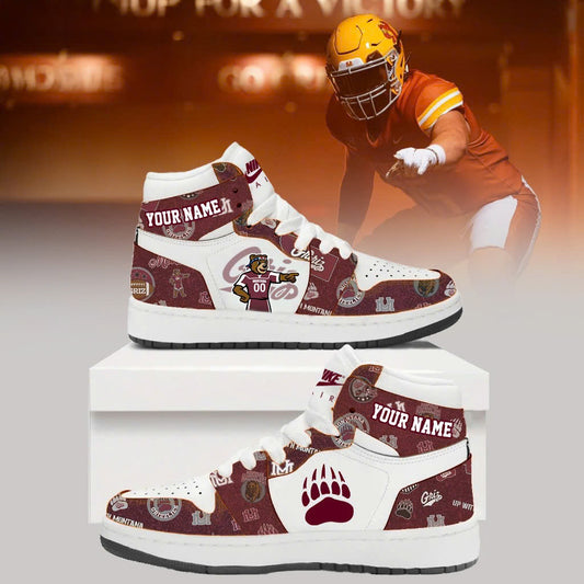 1995 Montana Grizzlies Throwbacks Uniform New Shoes v3