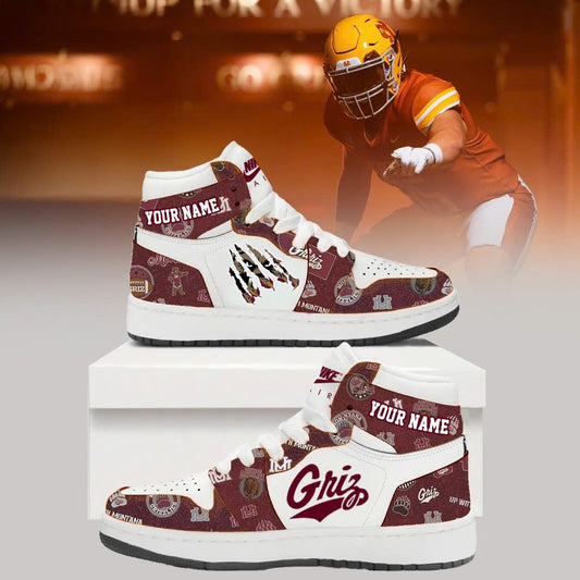 1995 Montana Grizzlies Throwbacks Uniform New Shoes v1