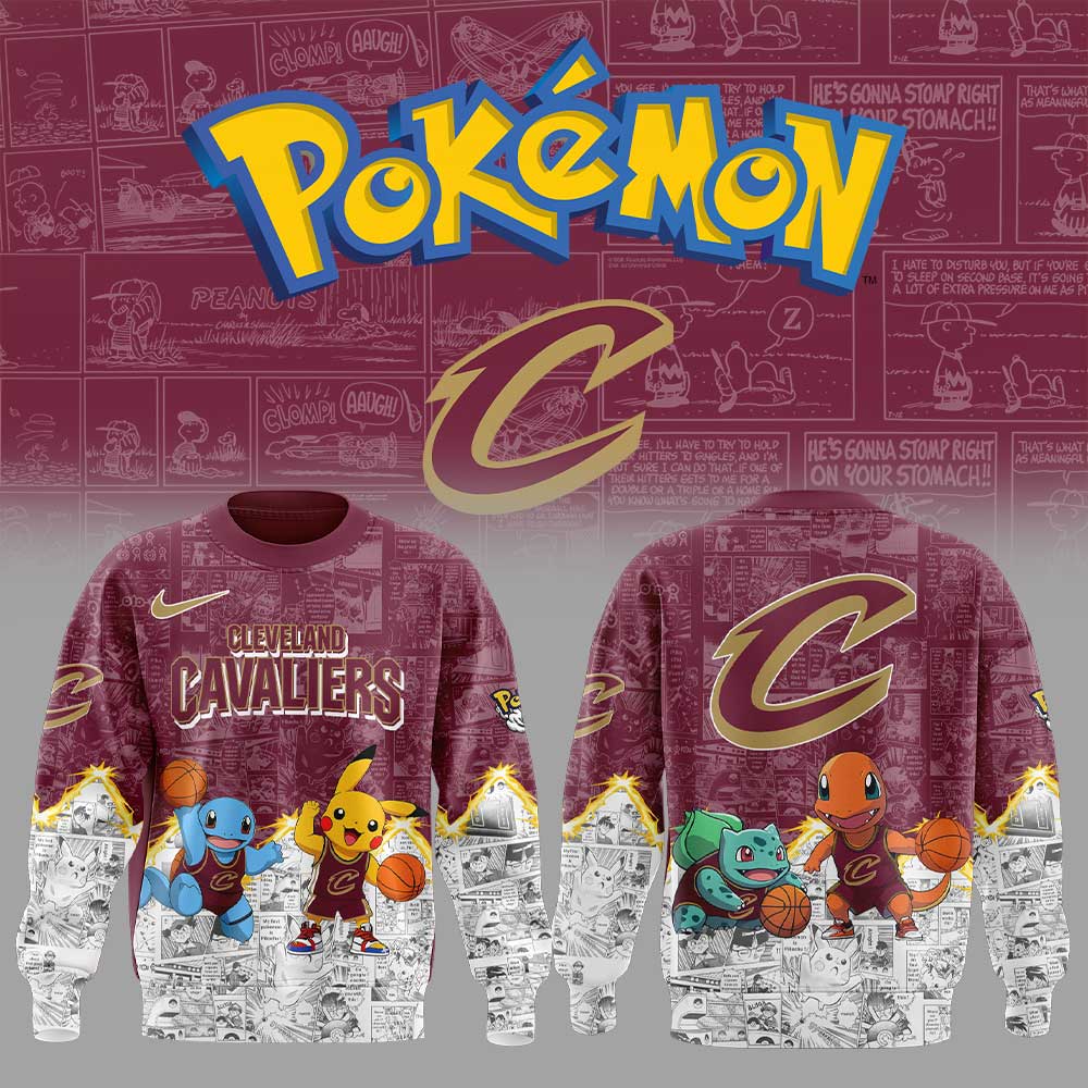Cleveland Cavaliers x Pokémon New Sweatshirt | JF96
