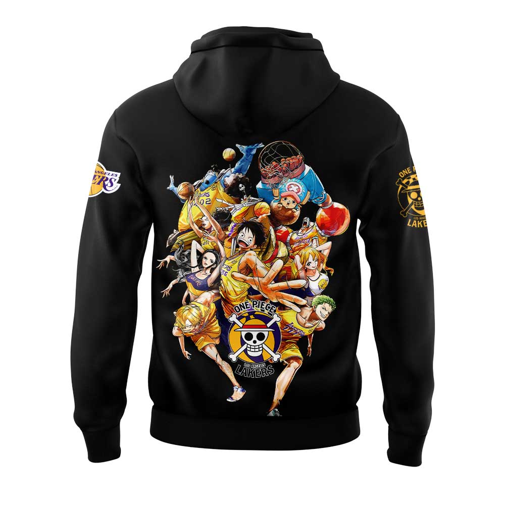Chopper are joining the Lakers for One Piece Night V2 Black Hoodie | HF66