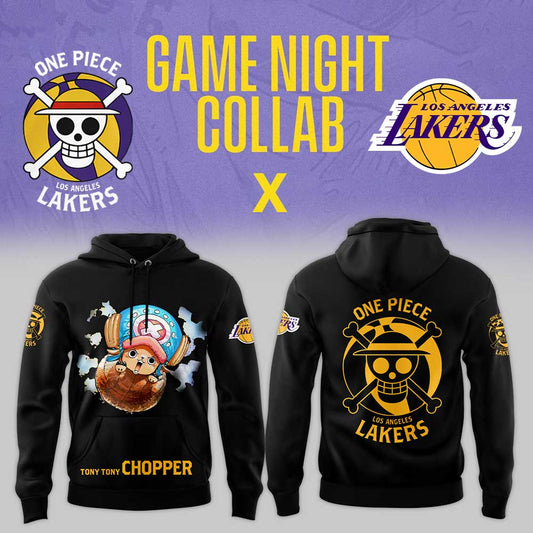 Chopper are joining the Lakers for One Piece Night Black Hoodie | HN25