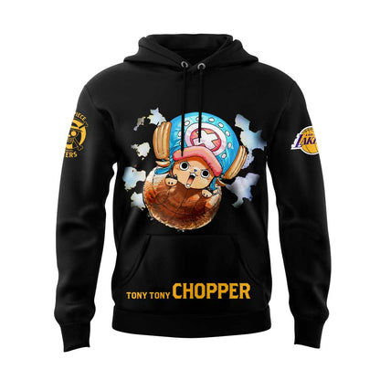 Chopper are joining the Lakers for One Piece Night Black Hoodie | HN25