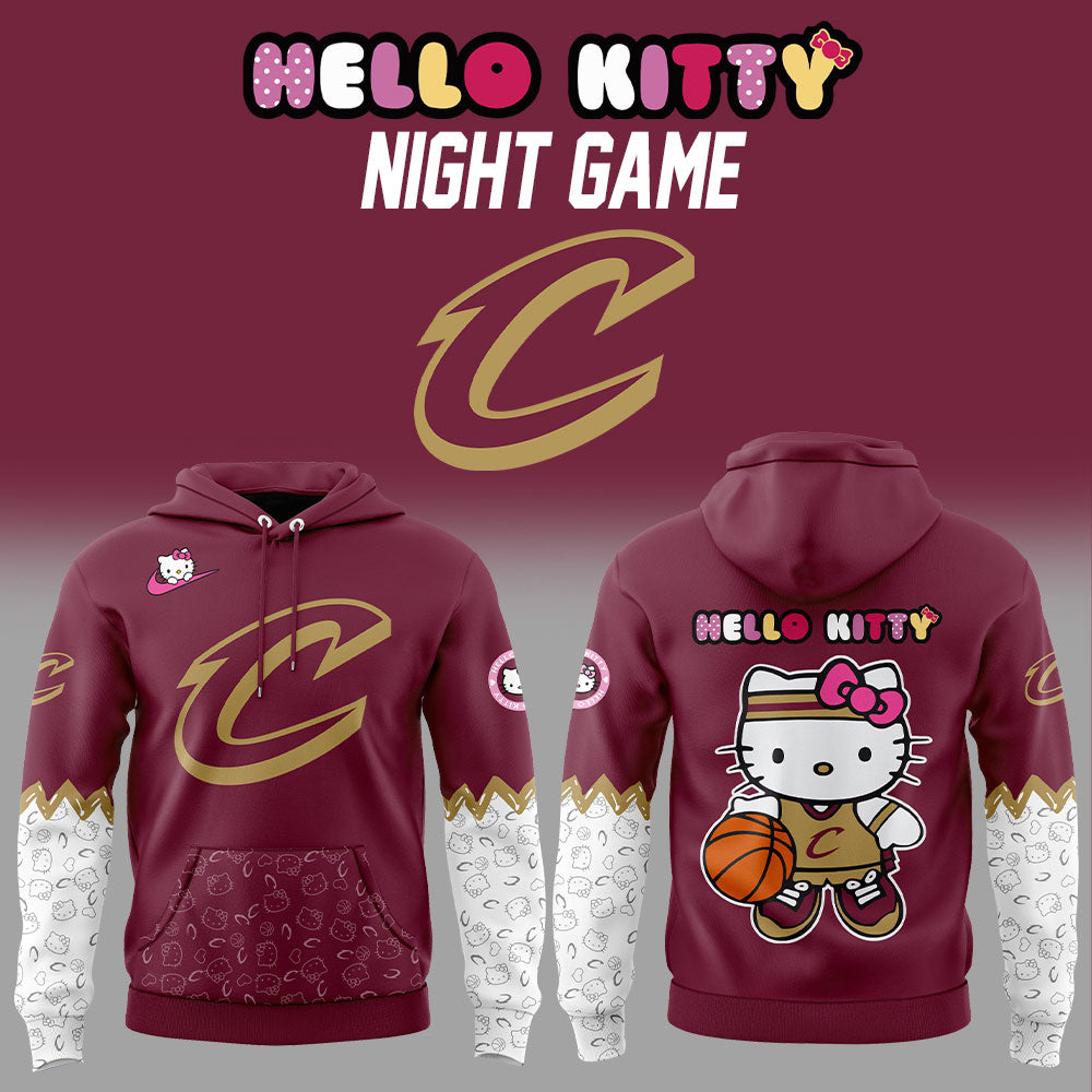 Cleveland Cavaliers x Hello Kitty Game Night Hoodie | XD59