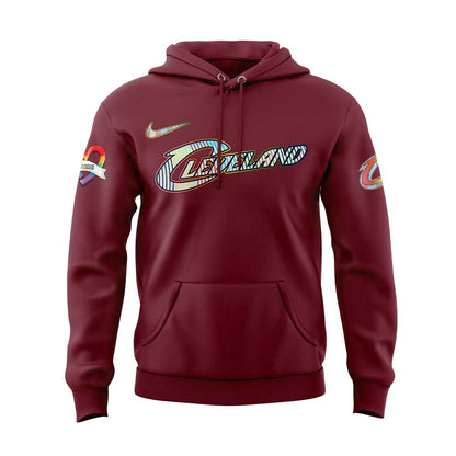 Cleveland Cavaliers LGBTQ Pride 2025 Red Hoodie | QD64