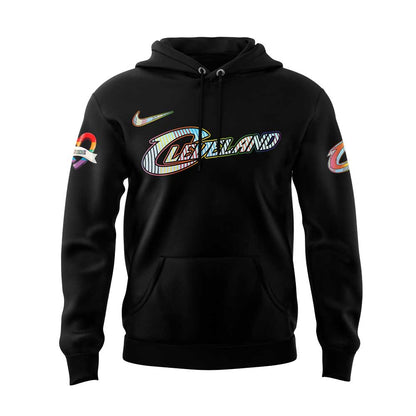 Cleveland Cavaliers LGBTQ Pride 2025 Black Hoodie | VT58