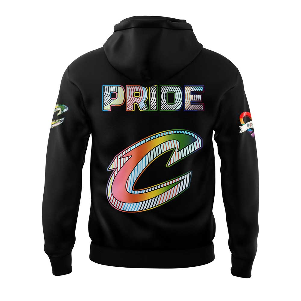 Cleveland Cavaliers LGBTQ Pride 2025 Black Hoodie | VT58