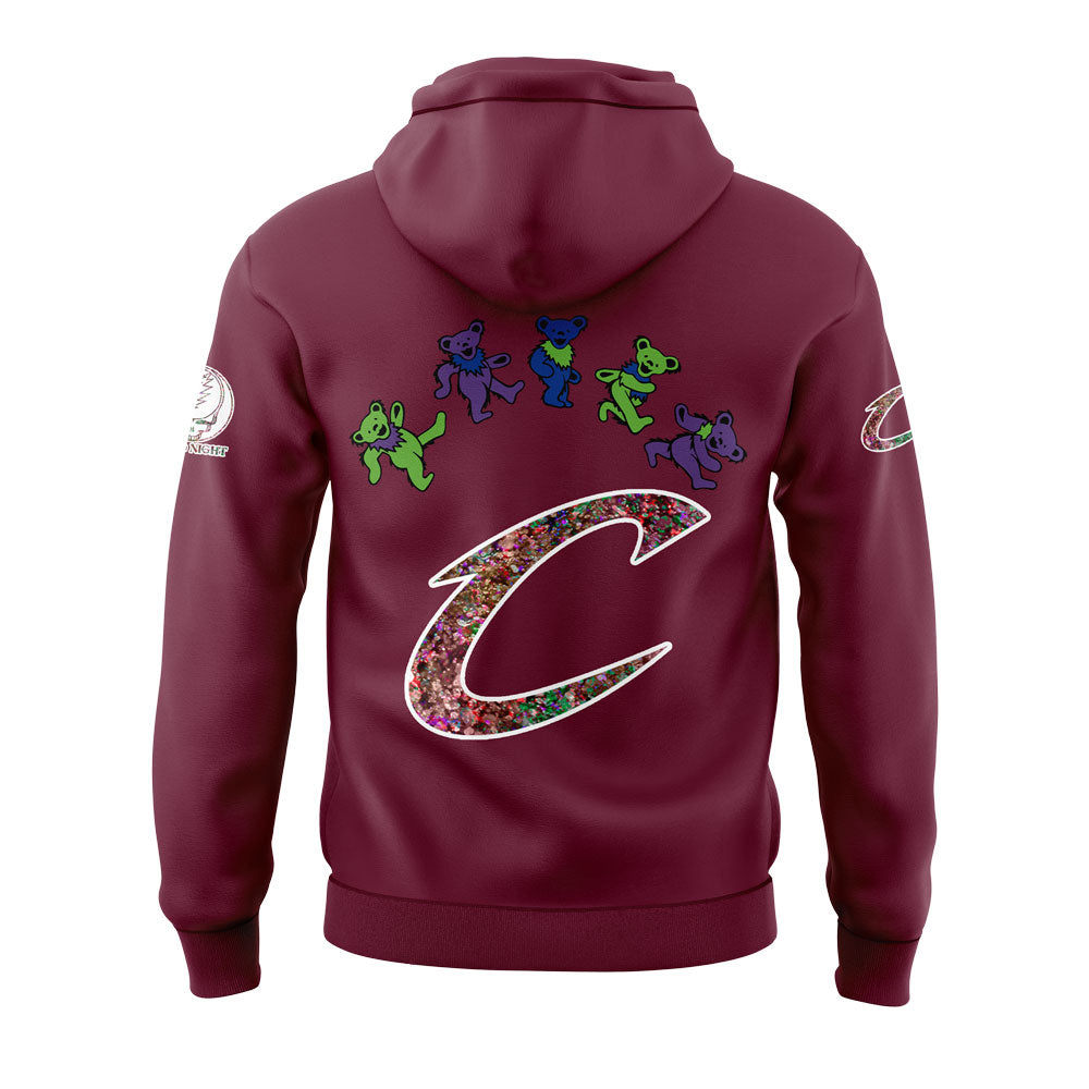 Cleveland Cavaliers Grateful Dead 60th Anniversary Red Hoodie | JX18