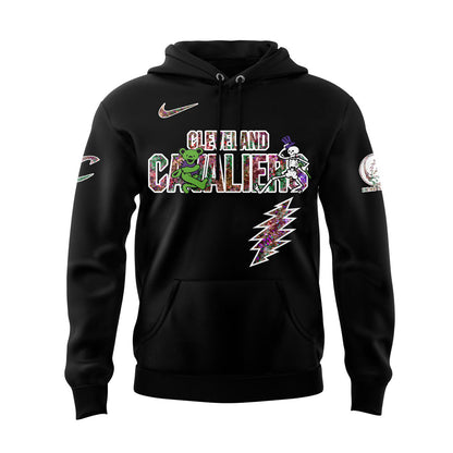 Cleveland Cavaliers Grateful Dead 60th Anniversary Black Hoodie | NM35