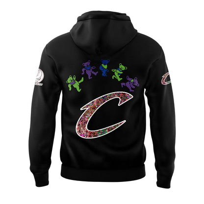 Cleveland Cavaliers Grateful Dead 60th Anniversary Black Hoodie | NM35