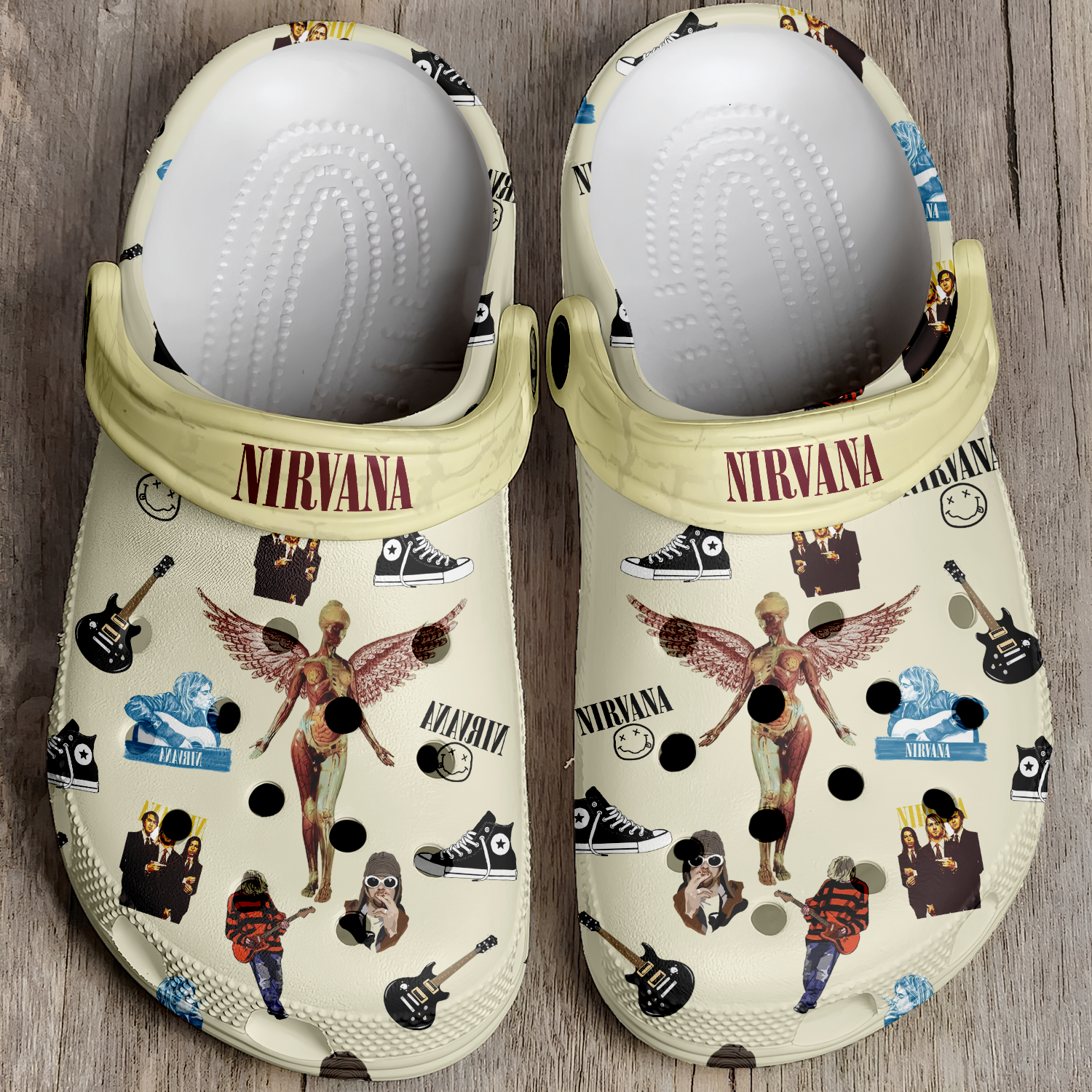 Nirvana Band Crocs Crocband Clogs Shoes Comfortable For Men Women