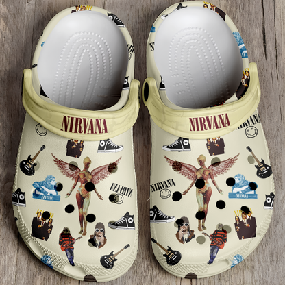 Nirvana Band Crocs Crocband Clogs Shoes Comfortable For Men Women