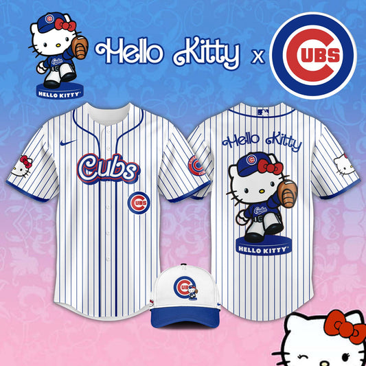 , Chicago Cubs MLB x Hello Kitty Night Jersey Editions Limited