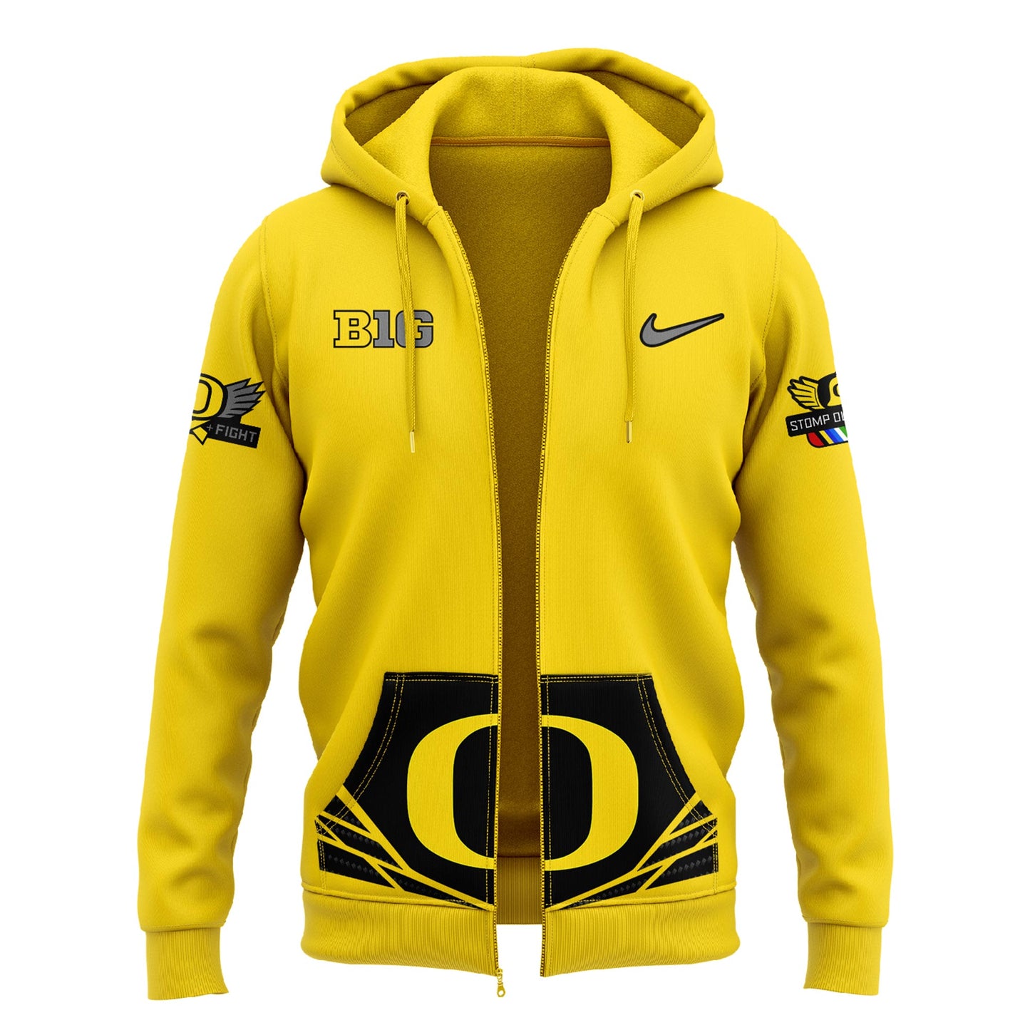 Oregon Ducks “Stomp Out Cancer” Heroes Zip Hoodie