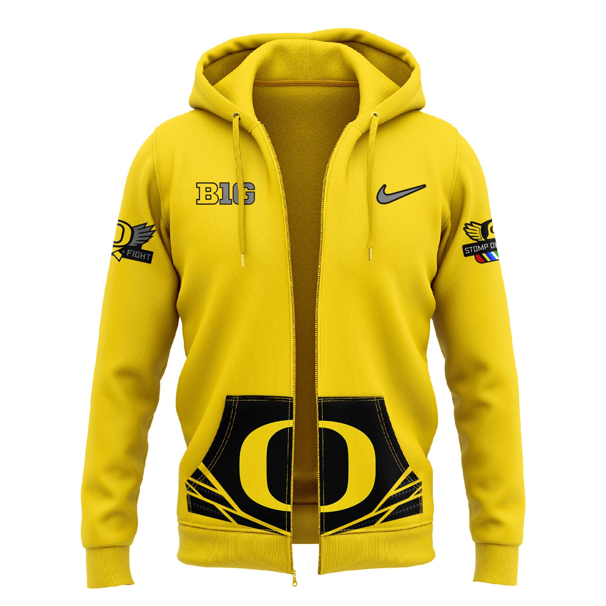 Oregon Ducks “Stomp Out Cancer” Heroes Zip Hoodie