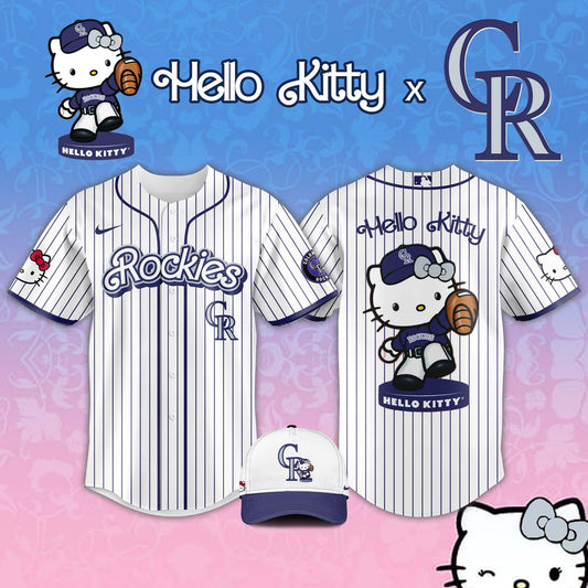 , Colorado Rockies MLB x Hello Kitty Night Jersey Editions Limited