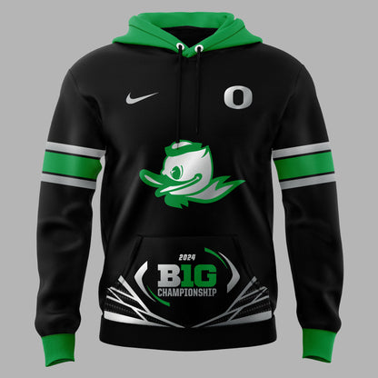 Oregon Ducks Football Big Ten Championship Game Hoodie 2024