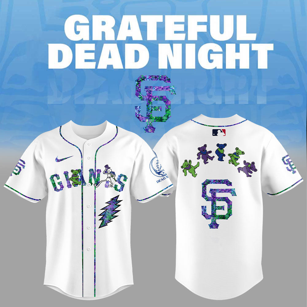 San Francisco Giants Baseball Jersey Grateful Dead Night SFG08