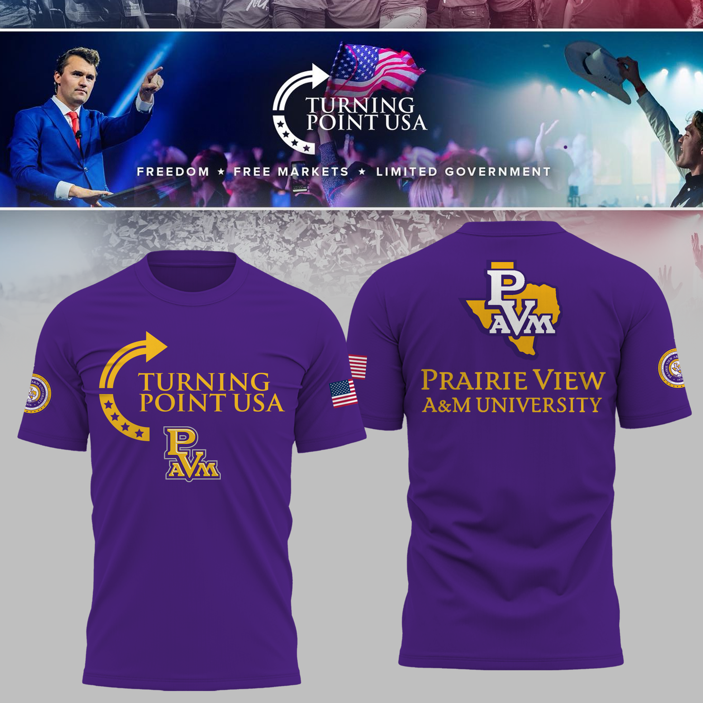 Prairie View University x Turning Point USA TShirt