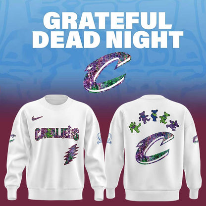 Cleveland Cavaliers Grateful Dead Night Sweatshirt | AX33