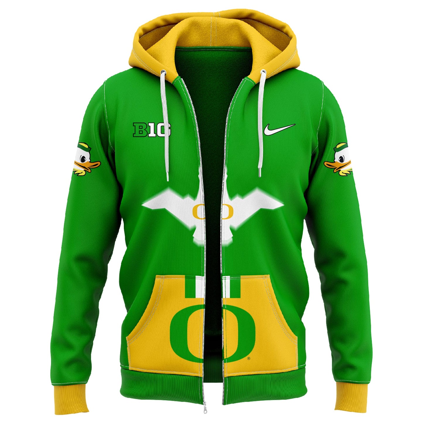 Oregon Ducks "Gang Green" Zip Hoodie 2024