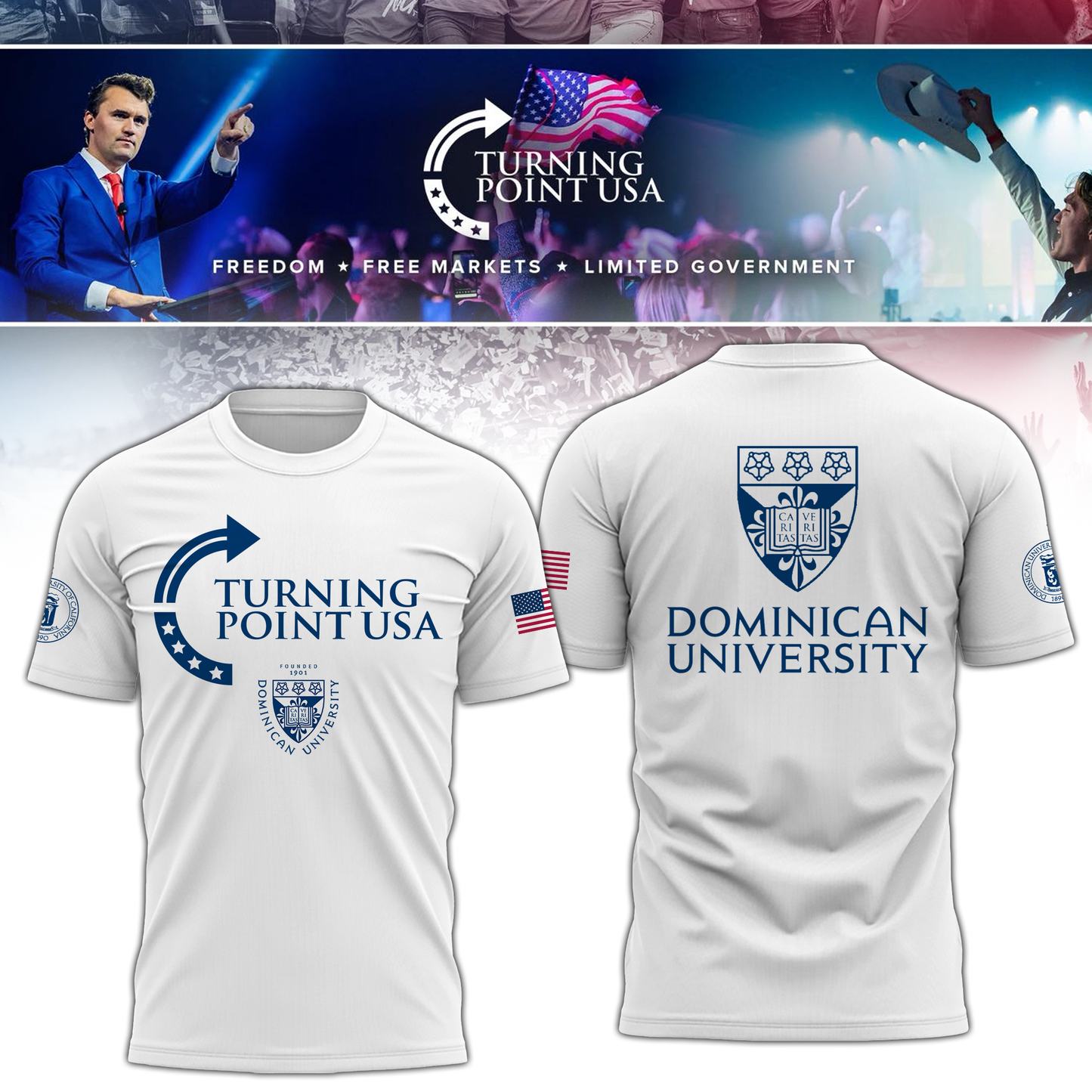 Dominican University x Turning Point USA T-Shirt