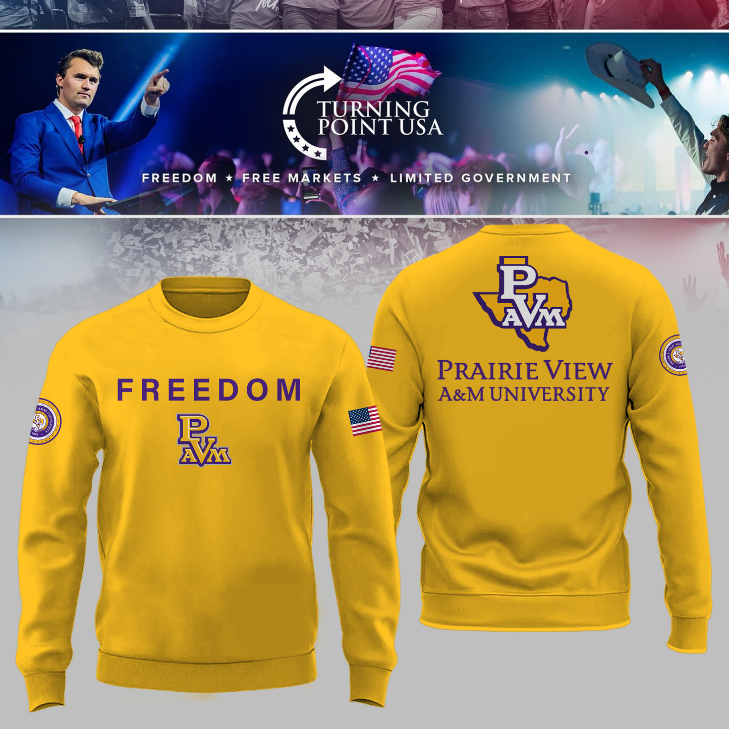 Prairie View University x Turning Point USA Sweatshirt