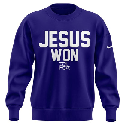 TCU Horned Frogs football x Jesus Won Limited Edition Sweat 2025