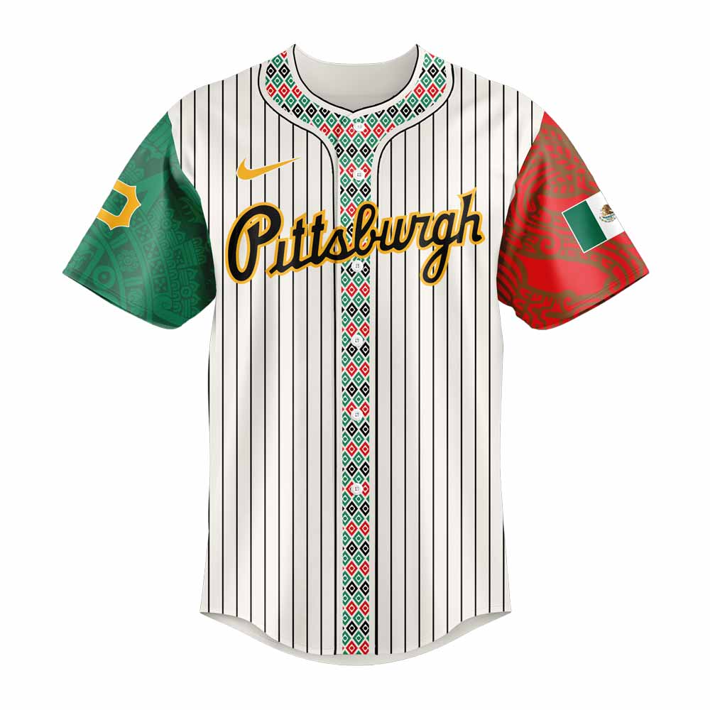 Pittsburgh Pirates Mexican Heritage Night Striped Combo Jersey