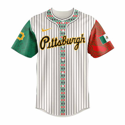 Pittsburgh Pirates Mexican Heritage Night Striped Combo Jersey