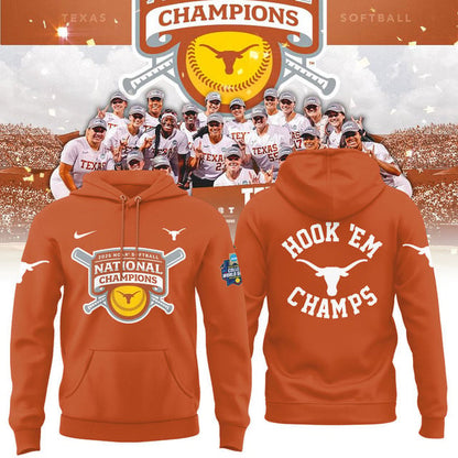 Texas Longhorns 2025 Women's Softball National Champions Hook 'Em 3D Apparel