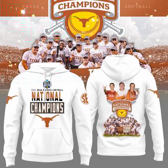 Texas Longhorns 2025 Women's Softball National Champions Hook 'Em 3D Apparel