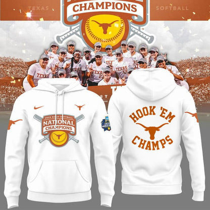 Texas Longhorns 2025 Women's Softball National Champions Hook 'Em 3D Apparel