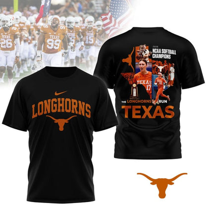 Texas Longhorns 2025 Women's Softball National Champions Hook 'Em 3D Apparel
