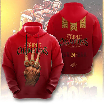 Stade Toulousain Champions 2025 Back to back to back 3D Apparel - QUA063